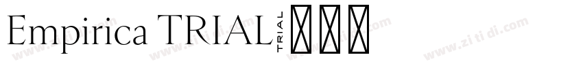 Empirica TRIAL字体转换
